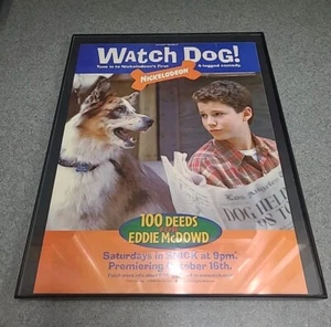 100 Deeds For Eddie McDowd Nickelodeon 1999 Print Ad Framed 8.5x11 Wall Art - Picture 1 of 2