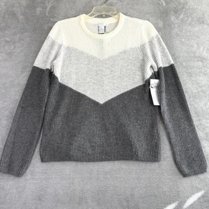 Design History Stitch Fix Small Colorblock Chevron Cardigan Pullover Reißverschluss hinten neu mit Etikett - Bild 1 von 11