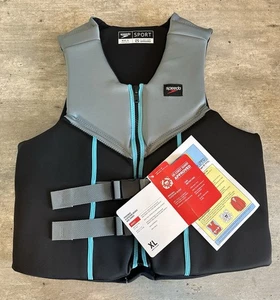 Speedo Men's Life Jacket Vest Adult Premium Sport Type III PFD USCG Approved XL - Picture 1 of 9