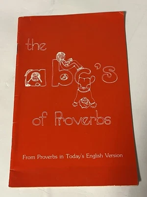 Vintage 1973 ABC's of Proverbs Children's Bible Book Am Bible Society Christian - Image 1 of 4
