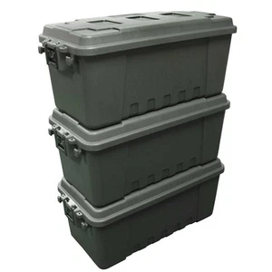 3 Pack Medium Sportsmans Plano Storage Trunk | OD Green - Picture 1 of 5