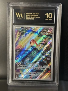 🔥 WAG 10 Scream Tail 065 – Promo SV – Gemma Mint Graded Pokémon Card Slab 🔥 - Foto 1 di 2