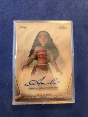 Moana Autograph Card Auli'i Cravalho 2025 Topps Disney Chrome Auto AA-AC - Image 1 of 2