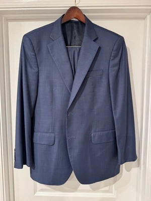Traje de Lana Peter Millar 42 R Azul Marino 2 Piezas Pantalones 36x32 - Excelente Estado  Foto 1 de 3
