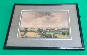 Watercolour Painting 1930s Landscape Country  Views Signed 16” x 12.5” Framed - Picture 1 of 14