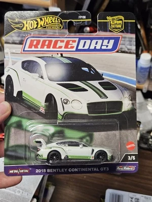# 1/64 HOT WHEELS PREMIUM - 2018 BENTLEY CONTINENTAL GT3 serie RACE DAY # - Immagine 1 di 2