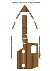 2000 Centurion Elite V Cockpit No Hinges Pad Boat EVA Foam Teak Deck Floor Mat - Picture 1 of 18