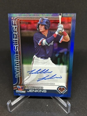Walker Jenkins BLUE FOIL AUTO /150 #PD-54 2025 Topps Pro Debut Twins Wind Surge - Image 1 of 2
