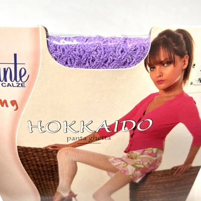 PÚRPURA Levante Hokkaido Sin Pies Rejilla Medias Talla Grande XL Estribo Rave NUEVO L Foto 1 de 4