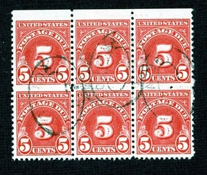 Stamps United States, Scott # J83 used blocks of six - Picture 1 of 1