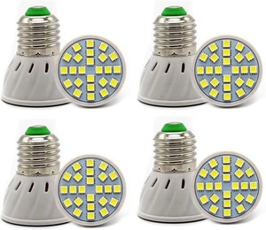 Pack of 4,E27 AC220V 6W LED Spot Lights Bulbs 2835SMD Natural White 4000K - Picture 1 of 2