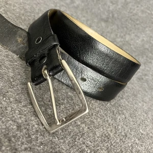 Vintage Tex hellbraun Gürtel Herren 34 schwarz Rindspaltleder schwarz dünn Arbeit klassisch - Bild 1 von 16