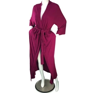Natori Womens Size S Robe Shangri La Sleepwear Belted Jersey Knit POCKETS - Picture 1 of 14