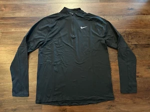Nike Dri-FIT Element 1/2 Zip 1/4 Running Top Black DH4949-010 Men’s Medium M NEW - Picture 1 of 6
