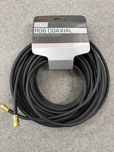 Rocketfish RF-RG650BK2 50 piedi cavo antenna cavo coassiale RG6 - Foto 1 di 3
