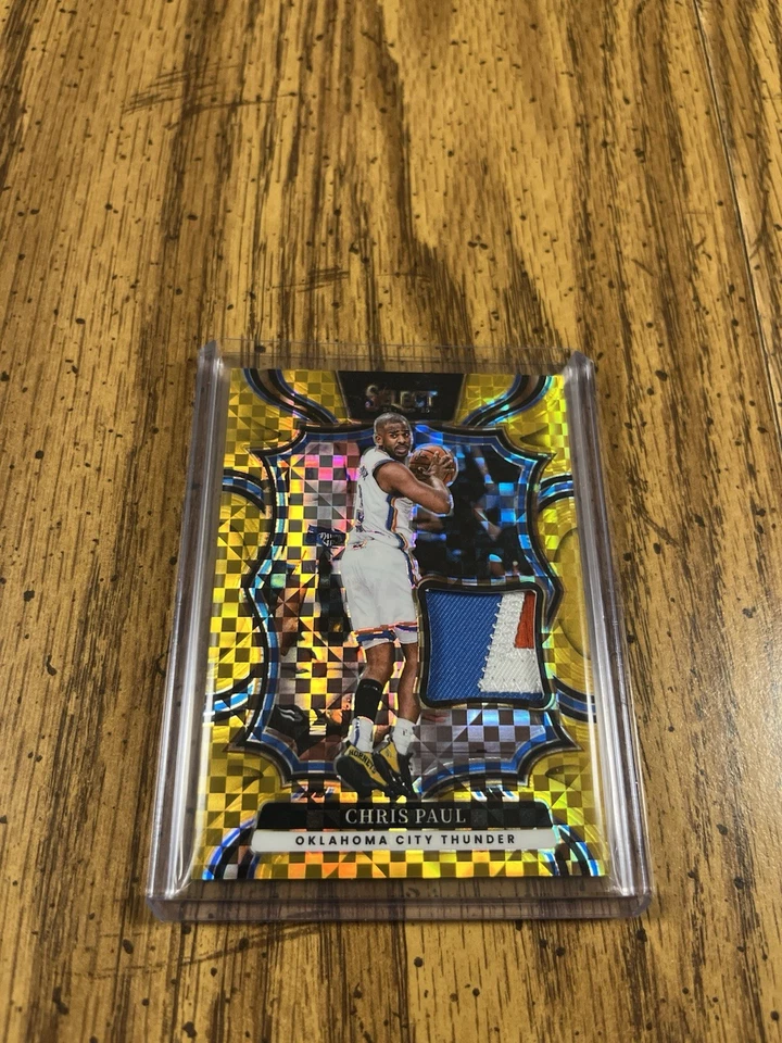Parche Panini Select 2024-25 Chris Paul Juego Usado #05/10 Dorado - OKC Thunder Foto 1 de 2