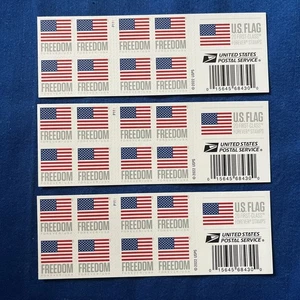 2022 U.S. FREEDOM FLAG Forever Stamps • Booklet of 20 • Lot of (3) Booklets - Picture 1 of 5