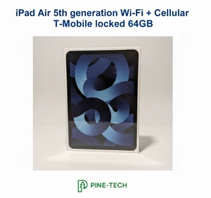 New seald Apple iPad Air (5th Generation) A2589 64 GB, Wi-Fi+5G, 10.9 in - Blue - Picture 1 of 4