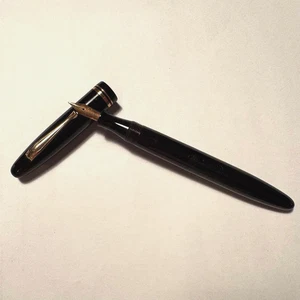 Vintage Matrose Füllfederhalter BG30 14K Goldfeder 1920er Taisho Ära Japan schwarz - Bild 1 von 8