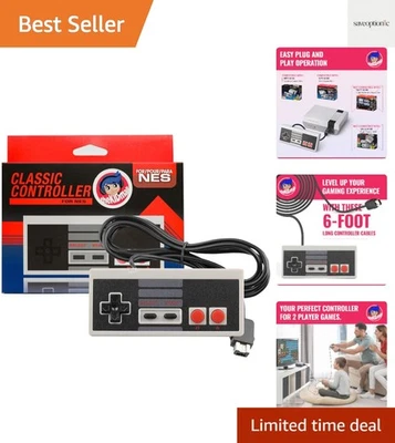 Controlador con cable para mini consola de videojuegos clásica NES y NES Classic... Foto 1 de 4