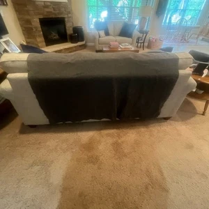 Brooks Woolen Co Vintage US Militär Grau Wolldecke Überwurf 58” x 80” - Bild 1 von 7