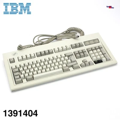 IBM 1391404 Vintage Tastiera PS/2 Computer Keyboard QWERTY Italian Retro Old - Image 1 of 4