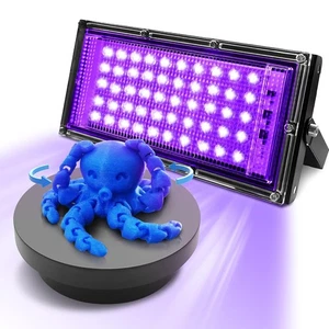 3D Drucker UV Harz Härtendes Licht mit 50W Plattenspieler, schwarz  - Bild 1 von 7
