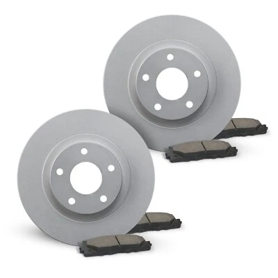 Front Geomet Brake Rotors + Pads for 2014-2016 2017 2018 2019 Ford Fiesta Foto 1 de 4