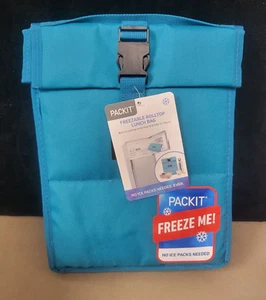 Bolsa de almuerzo PackIt congelable con tapa enrollable verde - Imagen 1 de 2