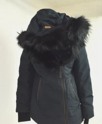 Mackage Women Black Black Fox Fur Medium 125159 - Image 1 of 4