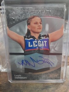 2021 Upper Deck Spectrum AEW LEYLA HIRSCH AUTO AUTOGRAPH