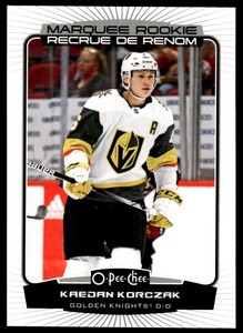 2022-23 O-Pee-Chee Marquee Rookie Kaedan Korczak Rookie Vegas Golden Knights