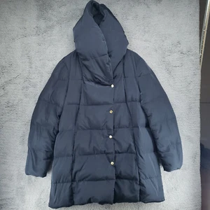 Cole Haan Signature Damen XL Kapuze Feder Daunen Full Zip Puffer Parka Jacke - Bild 1 von 22