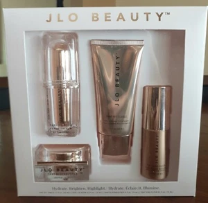 J LO BEAUTY 4-PIECE SET (SERUM, CLEANSER, WONDER CREAM & COMPLEXION BOOSTER) NEW - Picture 1 of 2