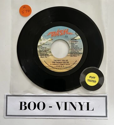 Foxy ~ The Way You Do The Things You Do  7” Single   Soul Funk Disco EX Con - Bild 1 von 4
