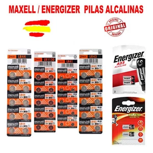 PILAS ALCALINAS MAXELL LR41 LR1130 LR43 LR44 A23 ZA10 LR1 BOTON 1,5 V - Imagen 1 de 7
