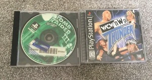WCW/nWo Thunder & Tomb Raider III (Blockbuster rental) PS1 + GTA Vice City ps2 - Picture 1 of 10