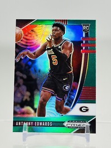 2020 Panini Prizm Draft Picks Anthony Edwards Green Prizm Rookie Card RC #41