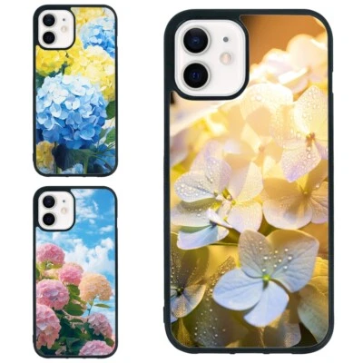 Funda Resistente Para Samsung Galaxy Apple iPhone Coloridas Hojas Hortensia Foto 1 de 4