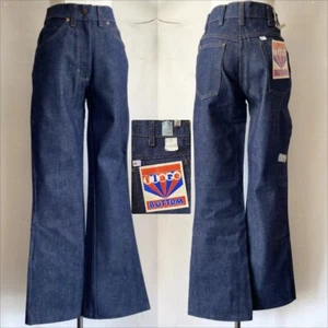 VTG 1960’s Dead Stock Kmart Denim Bell Bottom Jeans,  Never Been Worn - Picture 1 of 23