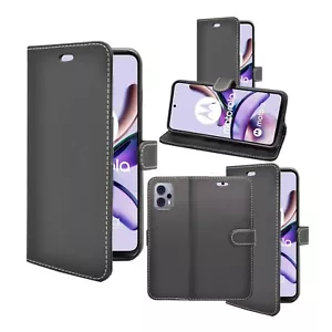 Para Motorola G23 Teléfono Funda Plegable PU Cuero Soporte Tarjeta Ranura Funda - Imagen 1 de 36