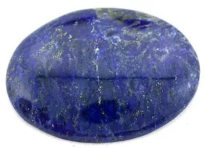 53.10 Ct Natural NO DYE Afghanistan Lapis Oval Cab Cabochon Gemstone Gem LLCA6 - Picture 1 of 1