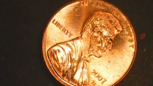 2007-D-Lincoln penny-w/extra lobe-extra columns on reverse - Picture 1 of 5