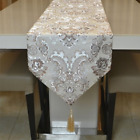 Luxury Table Flag European-style Silver Jacquard Table Embroidery Decorative