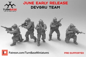 Turnbase Miniatures Modern US DEVGRU Seal Team 6 Zona Alfa Spectre 20mm 28mm 32+ - Bild 1 von 1