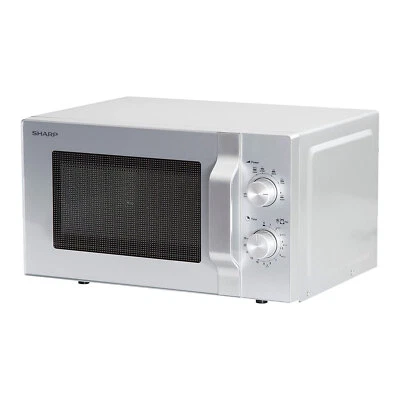 Sharp R204S Mikrowelle silber 20L 6 Leistungsstufen freistehend Auftaufunktion - Bild 1 von 4