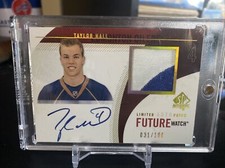 2010-11 SP Authentic Taylor Hall Future Watch Limited Patch Auto RC /100