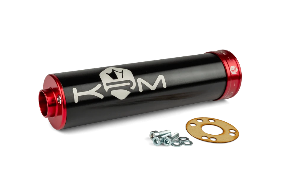 Silenciador KRM 90 - 110 negro - rojo - Imagen 1 de 4