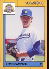 1990 San Antonio Missions KEVIN CAMPBELL RC DODGERS PHILLIES MARIANNA GA