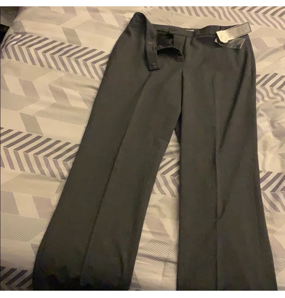 Charter Club 4315 Size 10 Black Solid Ankle Pants Skinny-leg Tummy Control
